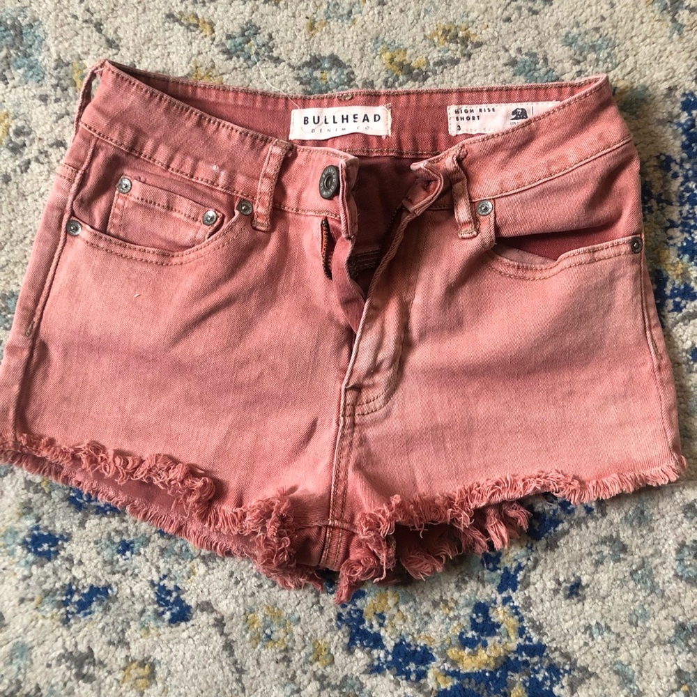 Bullhead Denim shorts - salmon color